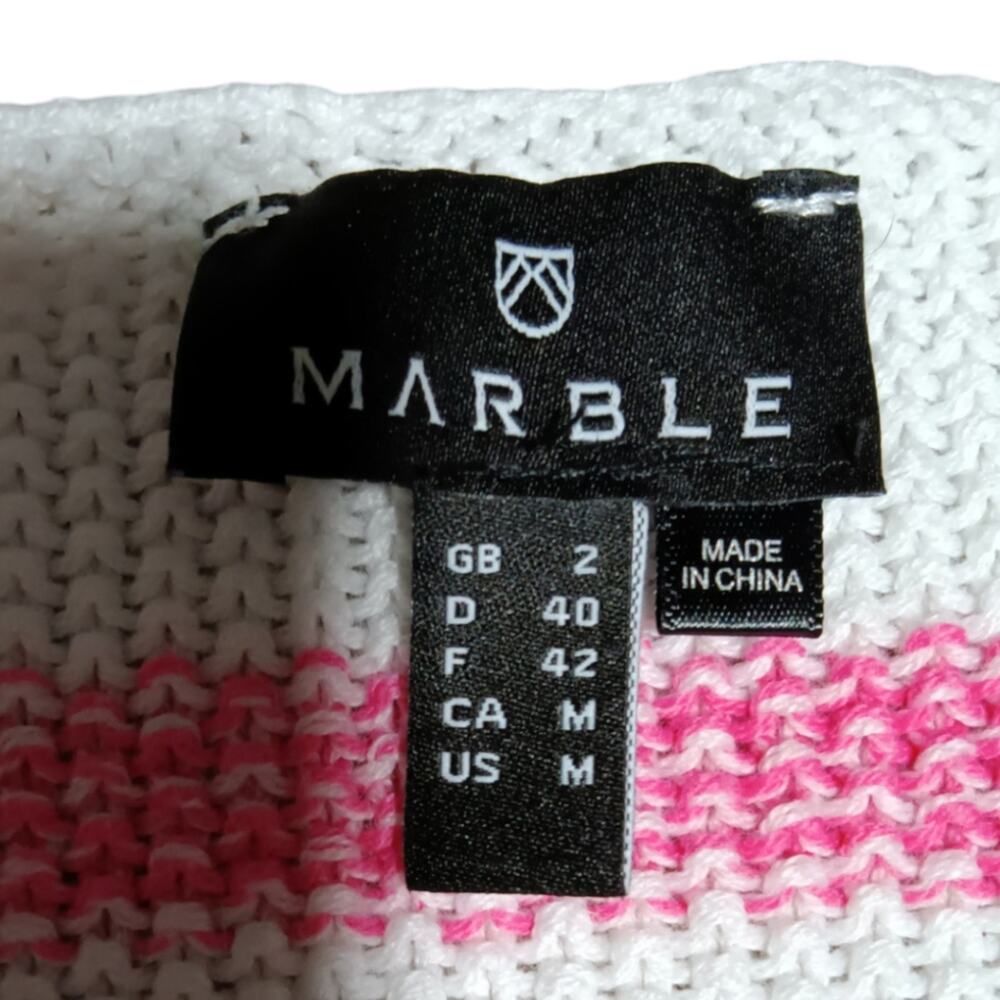 Marble Multi-Color striped knit sweater in Multi Pink size M - Picture 4 of 5